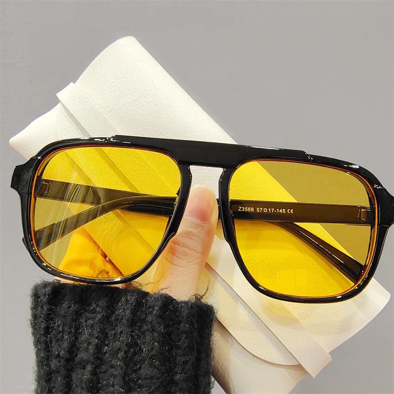 Street Fashion Glasses - Nieuwe oversized zonnebril met montuur Klassieke
