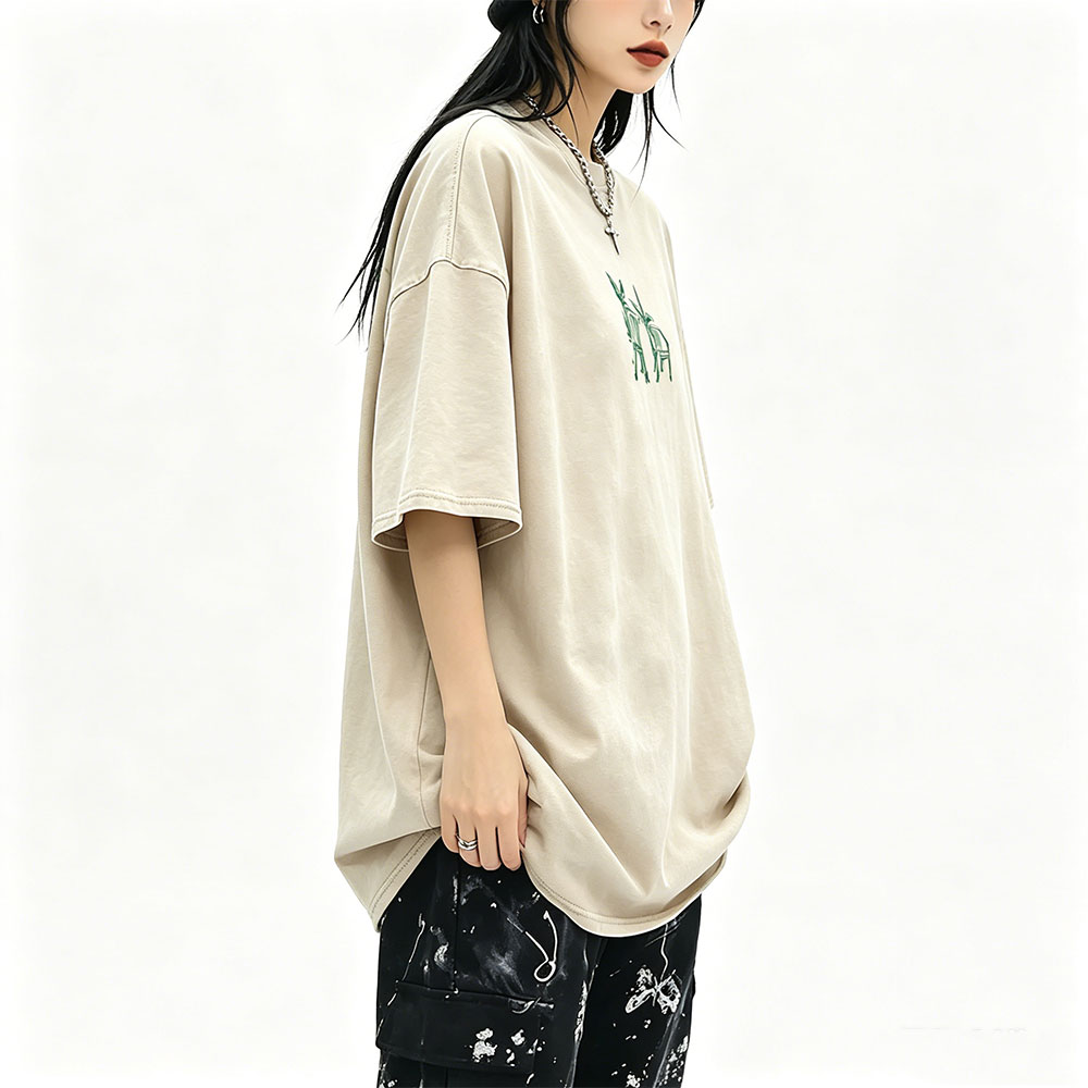 Foto Street Fashion - Gewassen Vintage Rapper Bad Bunny T-shirt