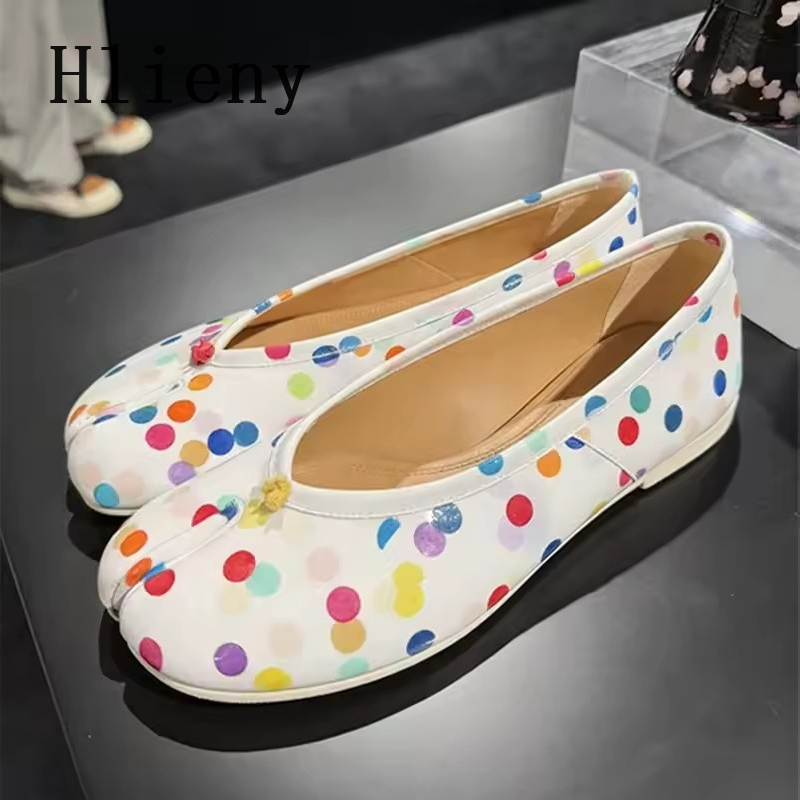 Street Fashion Walk - Hlieny Mode Kleurrijke Polka Dot Split
