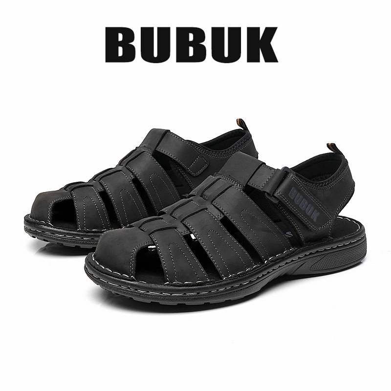 Street Fashion Walk - Bubuk Nieuwe modieuze straatstijlsandalen met gesloten