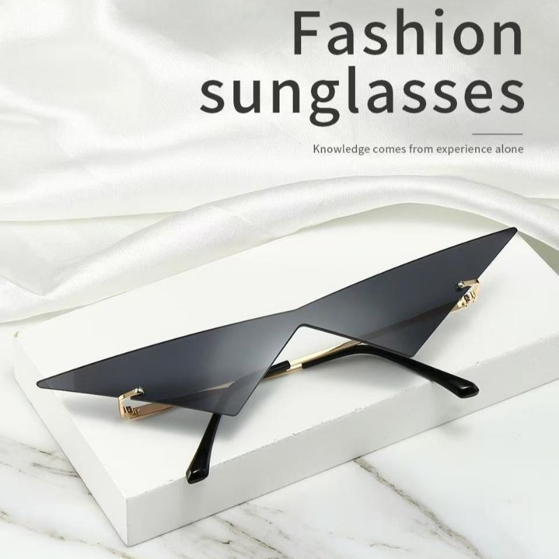 Street Fashion Glasses - Driehoekige zonnebrillen Street Eyewear Party-zonnebril voor