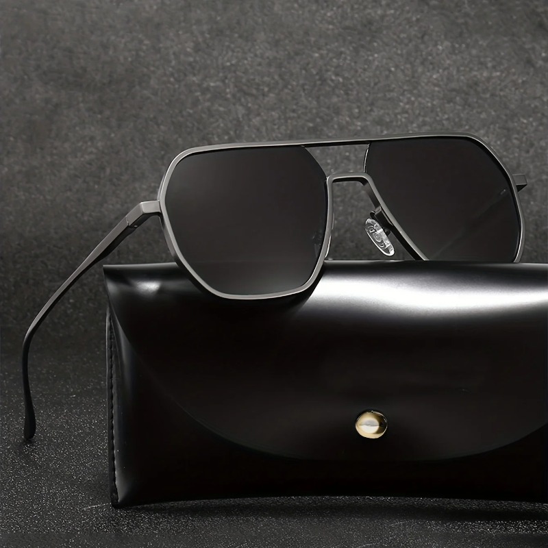 Street Fashion Glasses - Vintage gepolariseerde zonnebril herenmode zwarte zonnebril