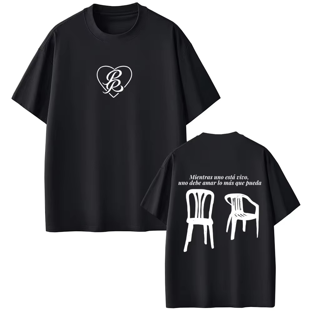 Foto Street Fashion - 2026 Bestverkochte Rapper Bad Bunny T-shirt