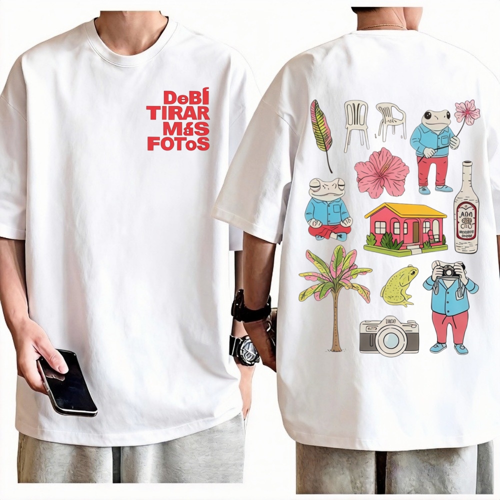 Foto Street Fashion - Rapper Slechte Bunny T-shirt Debi Tirar