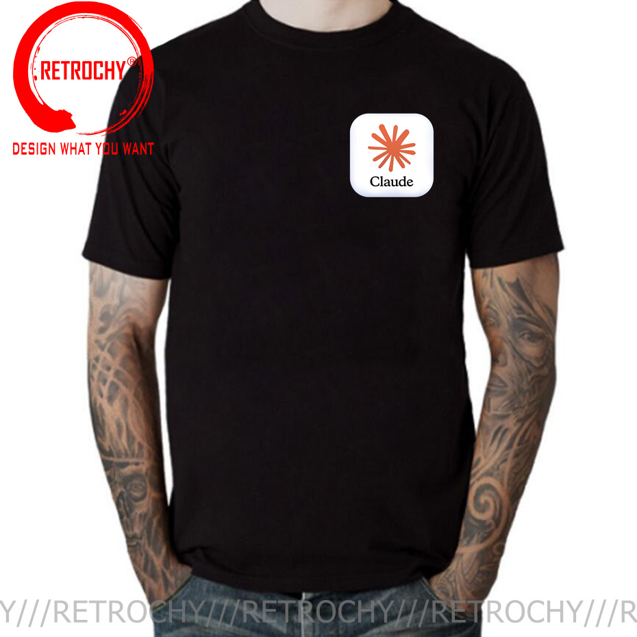 Street Fashion Brand Logo - Claude AI Logo T-shirt Grappige Heren