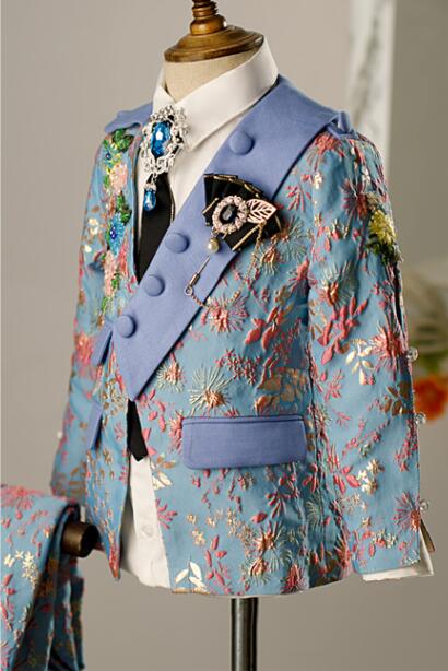Street Fashion Walk - 2023 Nieuwste Ontwerp Jongens Pakken Jacquard