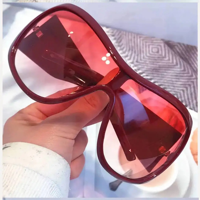 Street Fashion Glasses - One Piece Oversized Y2K-zonnebril voor dames