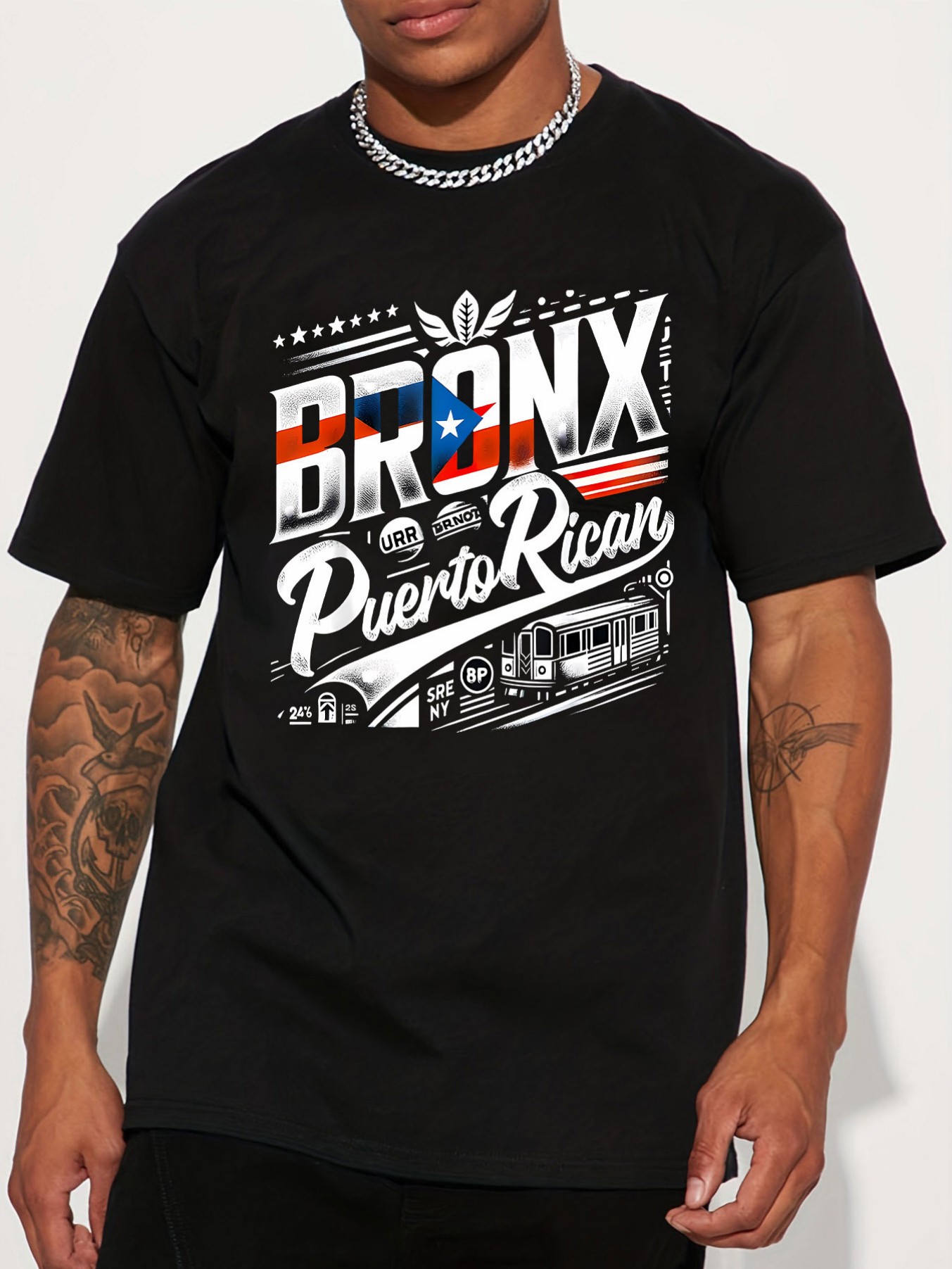 Street Fashion Brand Logo - Bronx Puerto Rico logo print Amerikaans