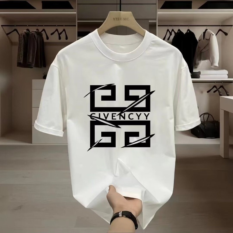 Street Fashion Brand Logo - 2026 Heren GIVENCY merklogo bedrukt T-shirt