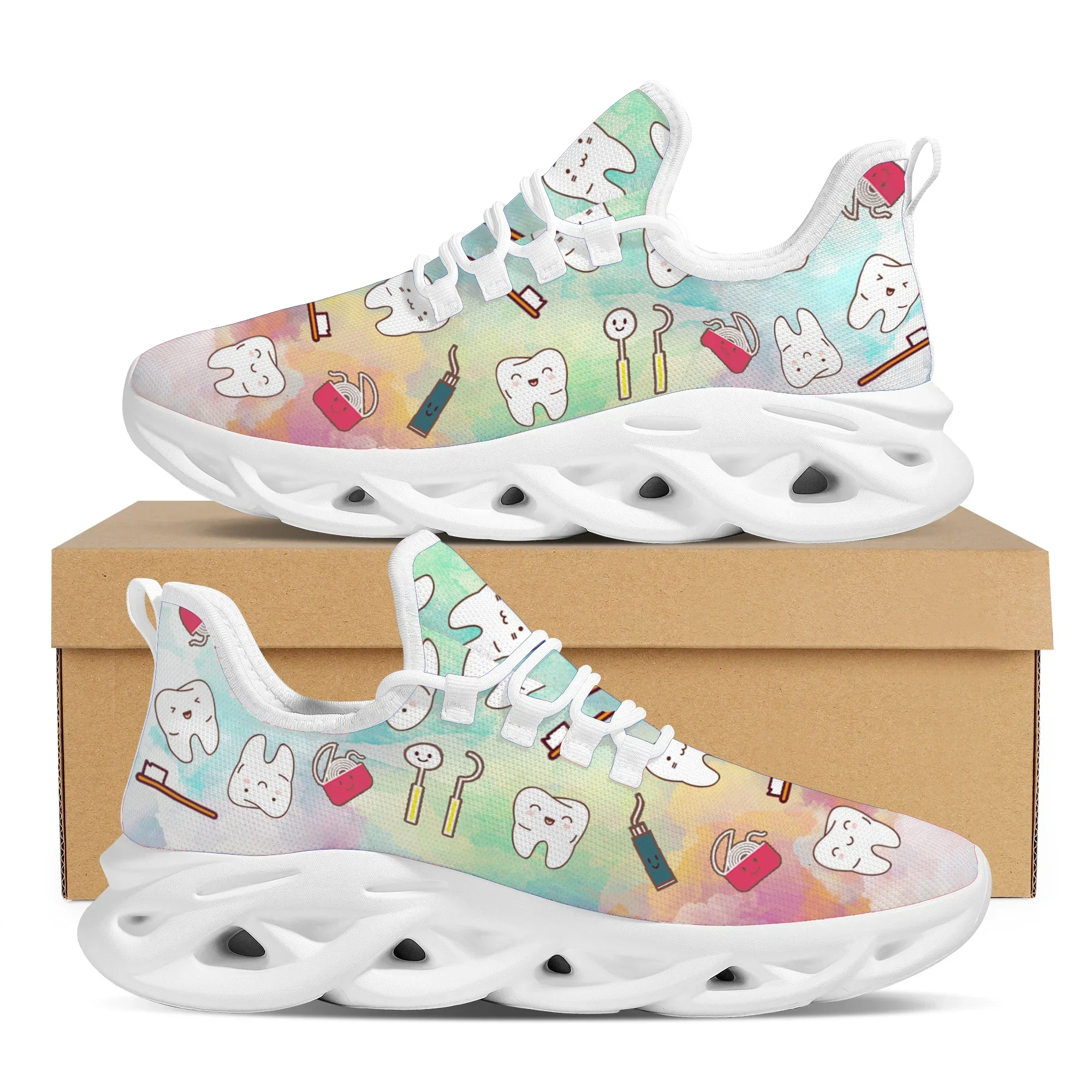Street Fashion Walk - Tandheelkundige apparatuur Manga Print Dames platte