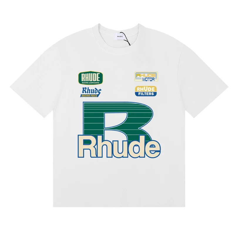 Modieus merk Rhude T-shirt zom - Street Fashion Brand Logo recensie en prijs