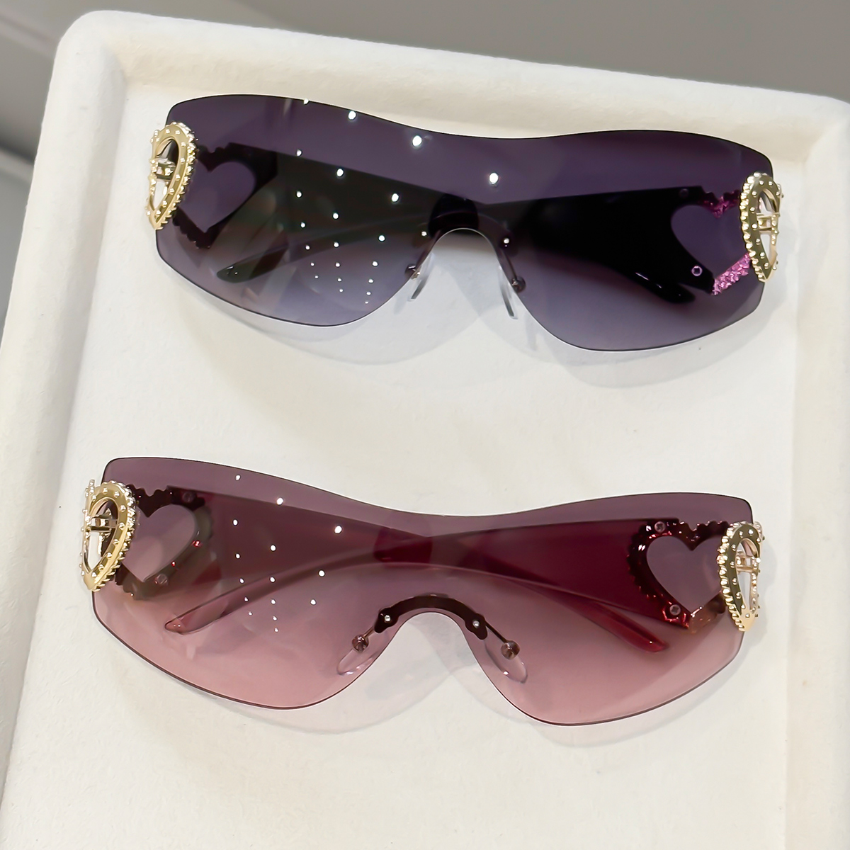 2 stuks Y2K geïntegreerde fram - Street Fashion Glasses recensie en prijs