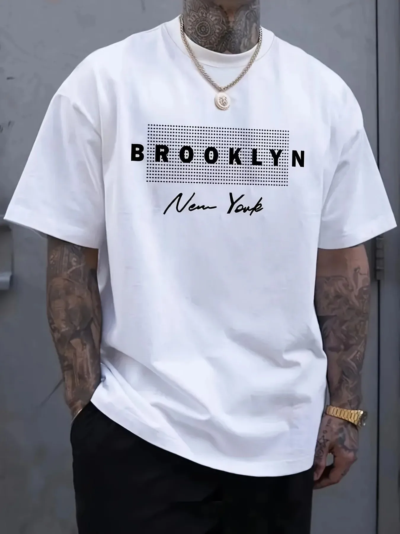 Heren T-shirt met New York-let - Street Fashion In New York recensie en prijs