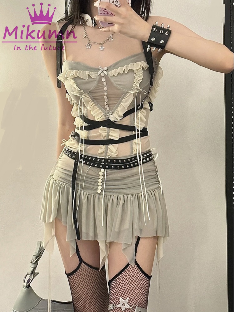 Y 2K Tweedelige Set Outfit Est - Street Fashion Harajuku recensie en prijs