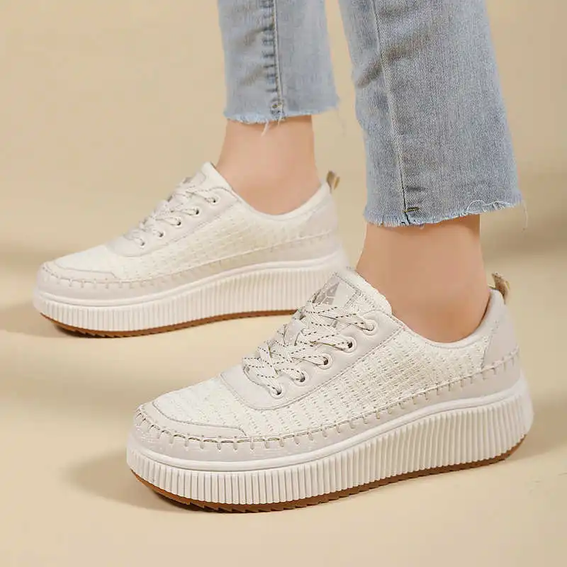 Bruine schoenen Dames Flats He - Street Fashion Vietnam recensie en prijs