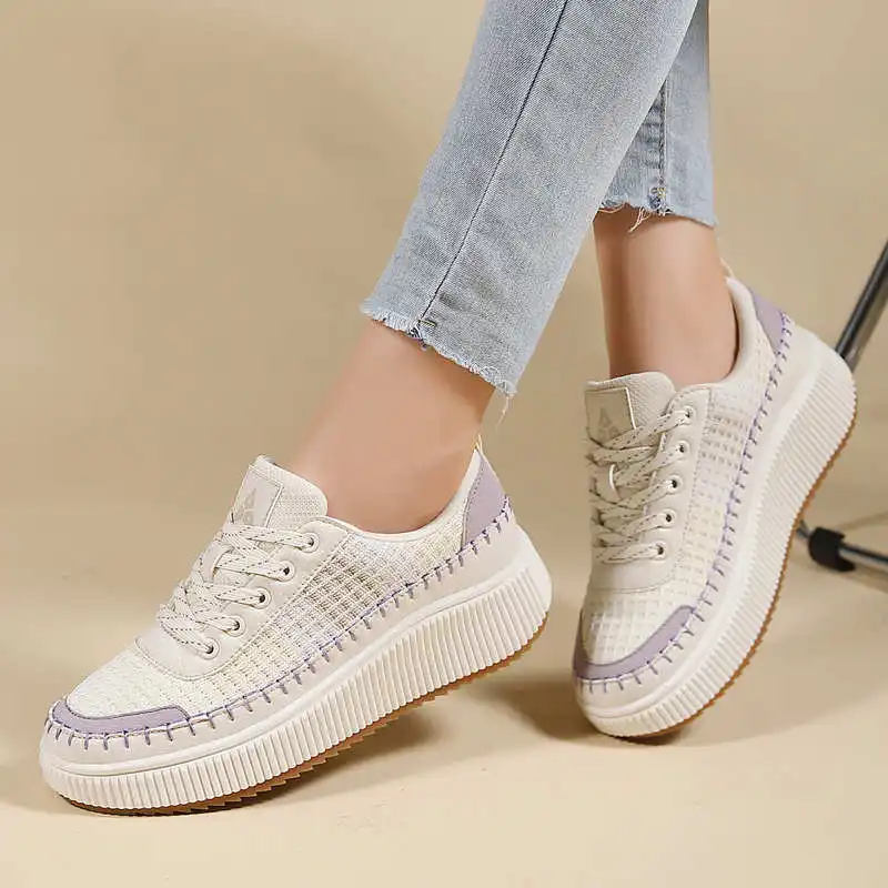 Bruine schoenen Dames Flats He - Street Fashion Vietnam recensie en prijs