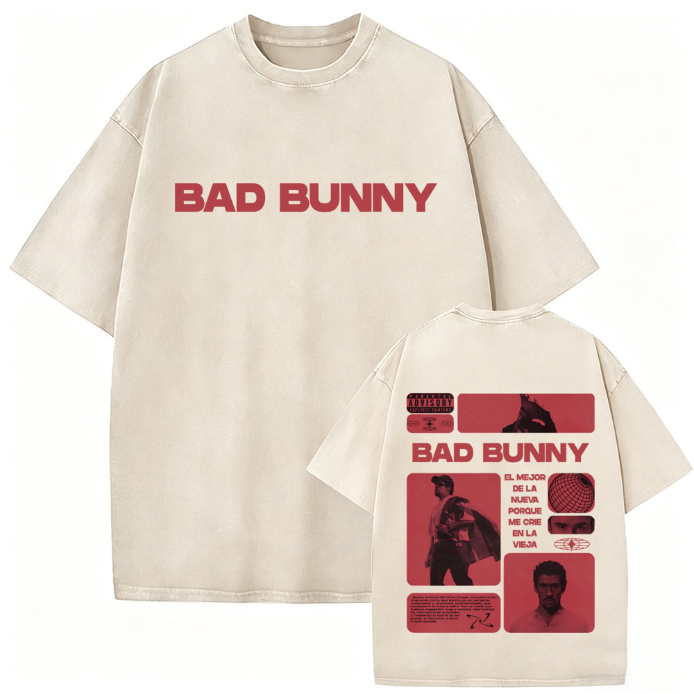 Rapper Bad Bunny Vintage Gewas - Foto Street Fashion recensie en prijs