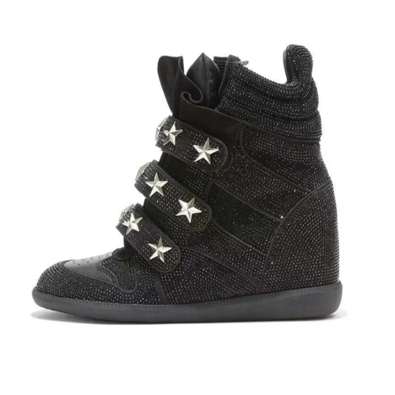 Dames enkellaarzen met strass  - Street Fashion Walk recensie en prijs