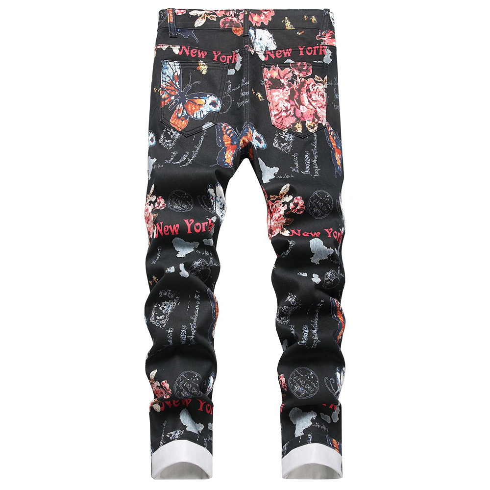 Heren jeans met digitale print - Street Fashion In New York recensie en prijs