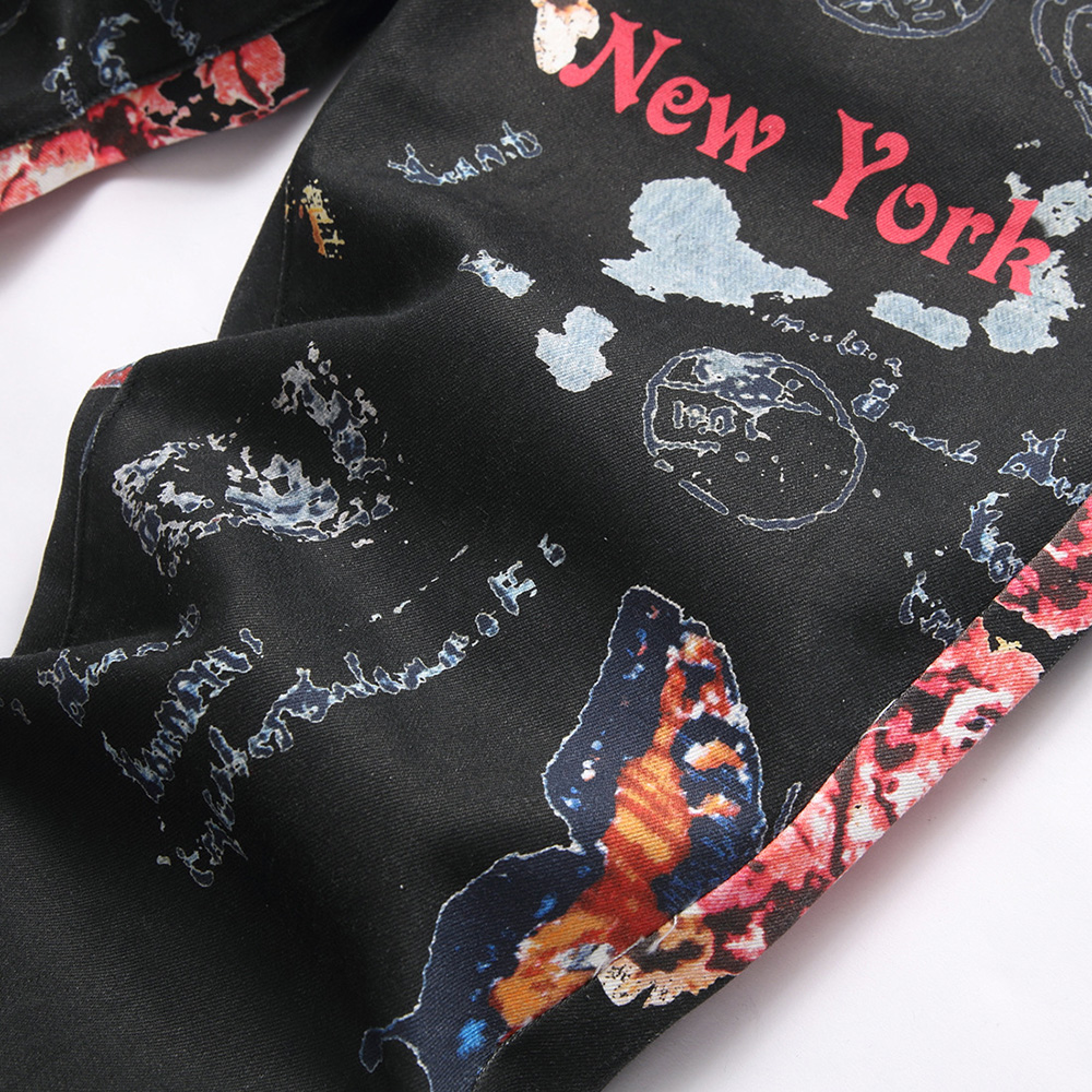 Heren jeans met digitale print - Street Fashion In New York recensie en prijs