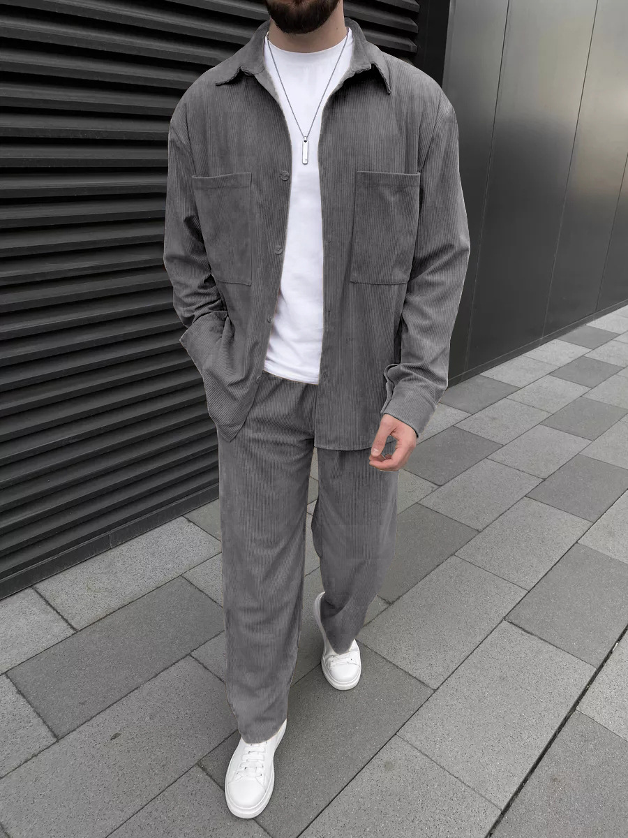 Heren corduroy tweedelig pak:  - Street For Fashion recensie en prijs