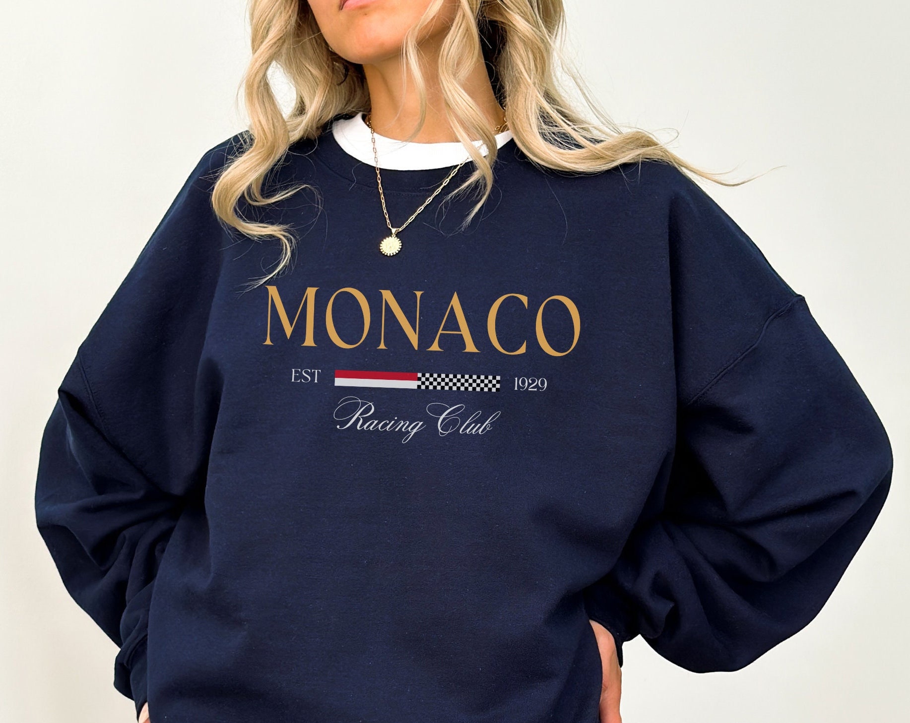 Dames MONACO Print Sweatshirt  - Street Fashion Monaco recensie en prijs