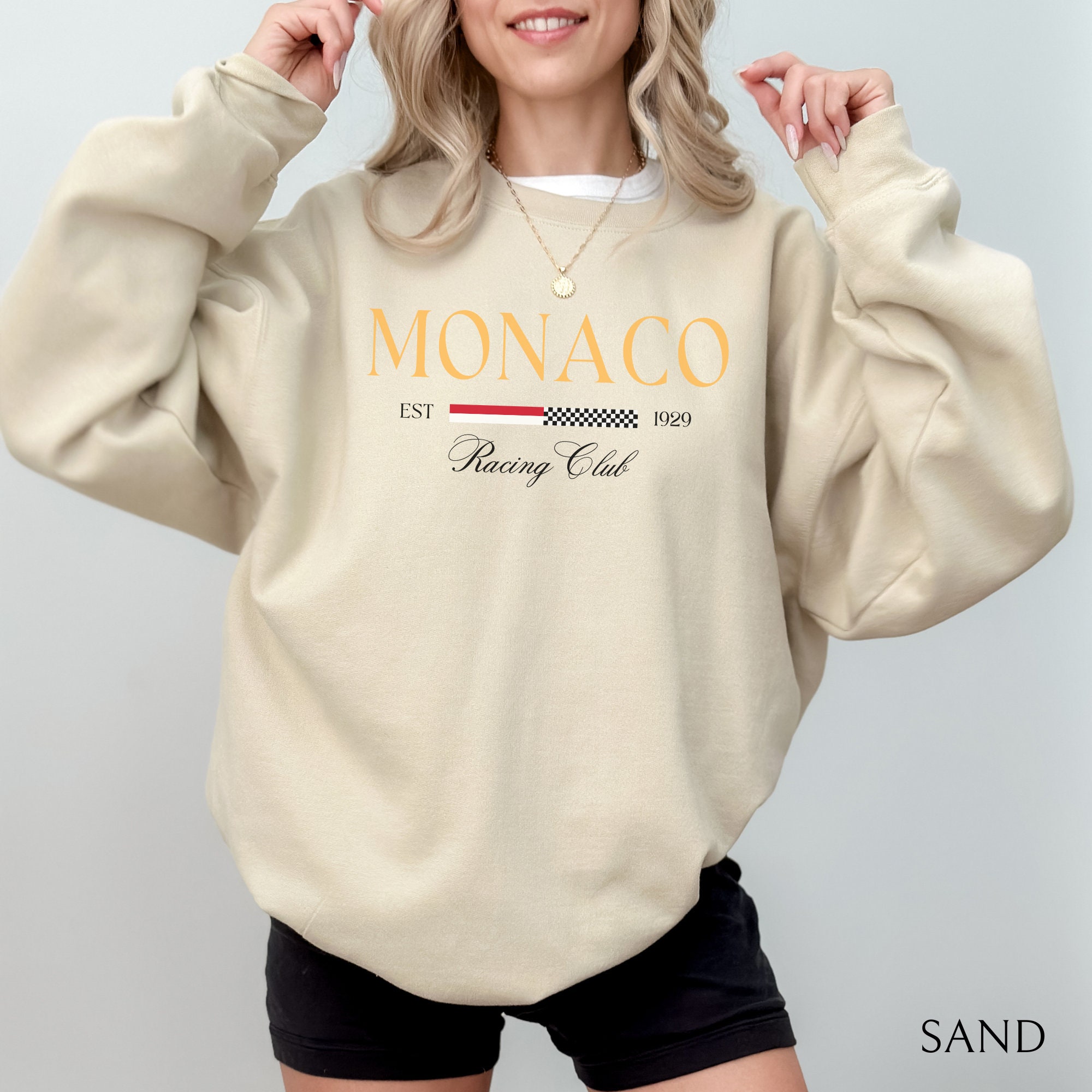 Dames MONACO Print Sweatshirt  - Street Fashion Monaco recensie en prijs