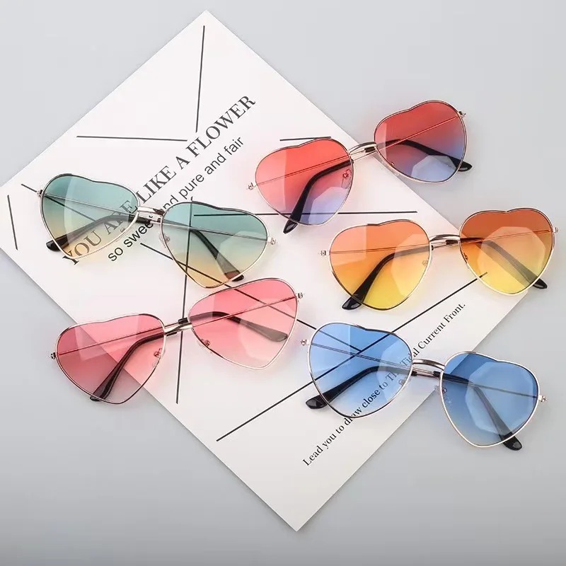 Mode hartvormige metalen zonne - Street Fashion Glasses recensie en prijs