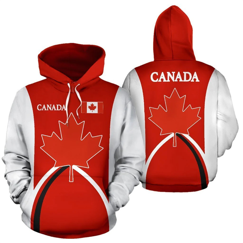 Canada Hoodie Esdoornblad 3d B - Street Fashion Canada recensie en prijs