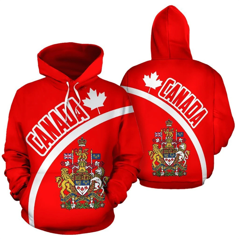 Canada Hoodie Esdoornblad 3d B - Street Fashion Canada recensie en prijs
