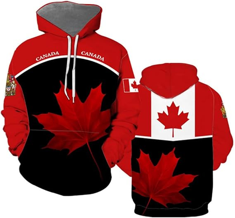 Canada Hoodie Maple Leaf 3d Ge - Street Fashion Canada recensie en prijs
